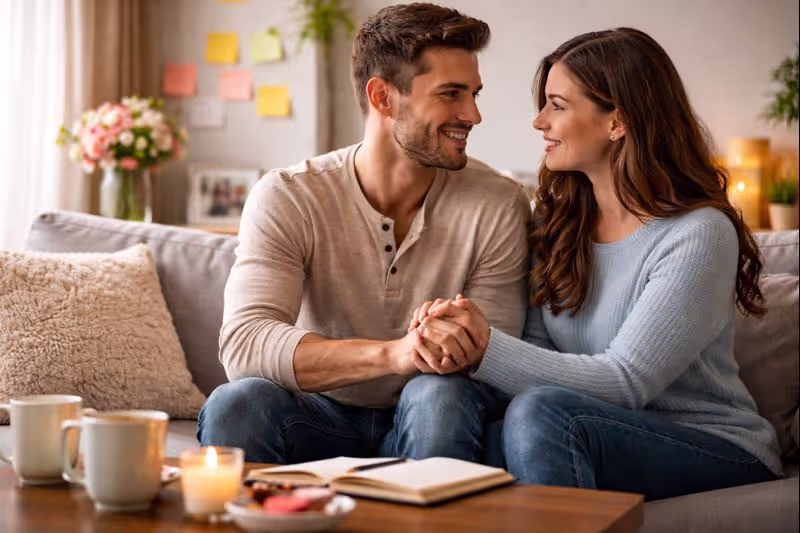Couple sharing trust and connection