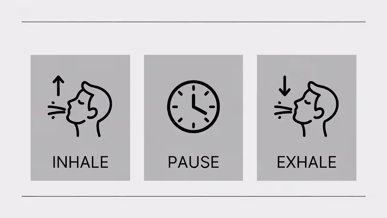 Breathing exercise steps to reduce panic symptoms