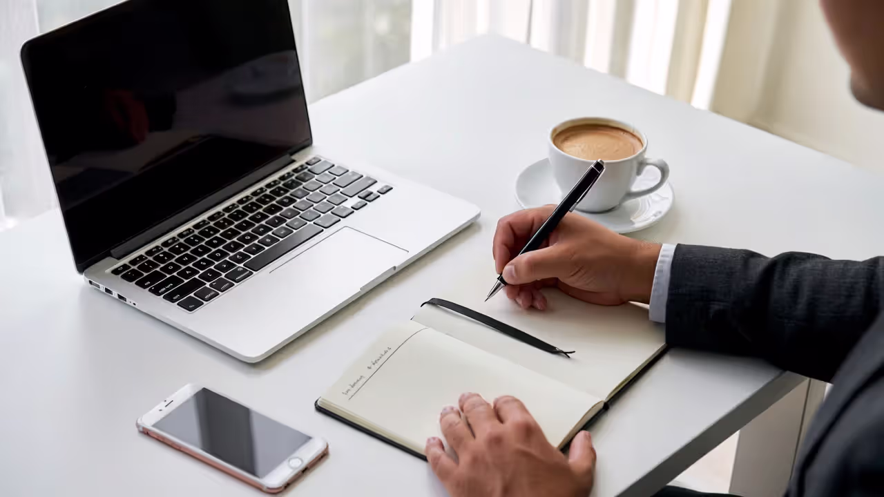 Minimalist desk setup symbolizing limited choices and focused decision-making